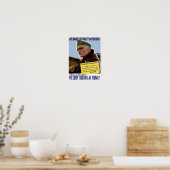 Victory begint thuis — Bull Halsey Poster (Keuken)