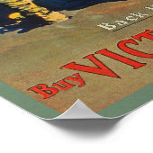 Victory Bonds back Him Up WWWI Propaganda WW1 Poster (Hoek)