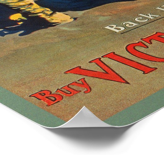 Victory Bonds back Him Up WWWI Propaganda WW1 Poster (Hoek)