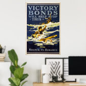 Victory Bonds zal helpen deze Eerste Wereldoorlog  Poster (Thuiskantoor)