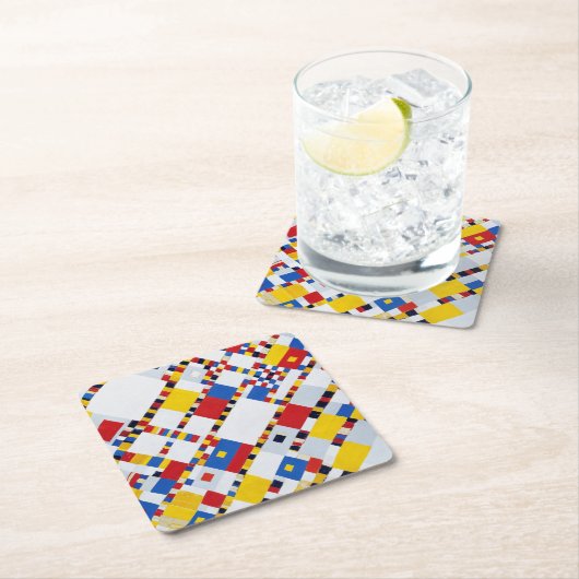 Victory Boogie Woogie, Mondrian Kartonnen Onderzetters (Insitu)