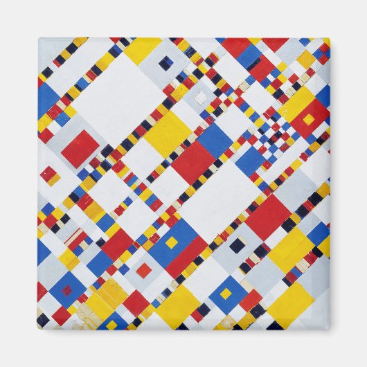 Victory Boogie Woogie, Mondrian Magneet (Voorkant)