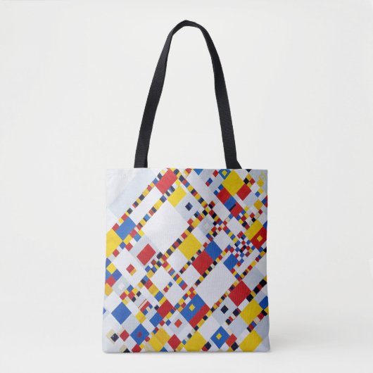 Victory Boogie Woogie, Mondrian Tote Bag (Voorkant)