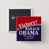 Victory Button Barack Obama (Voorkant /achterkant)