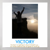 VICTORY demotivation poster (Voorkant)