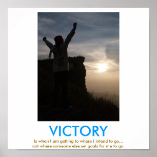 VICTORY demotivation poster