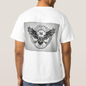 Victory Fist T-shirt ontwerp: Amerikaanse vlag ach (Achterkant)