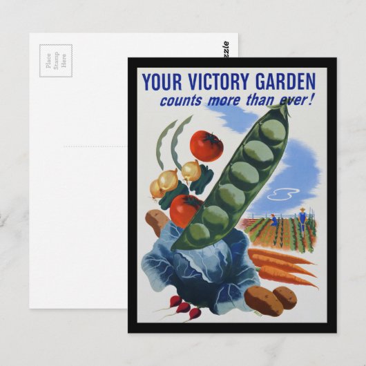 Victory Garden Briefkaart (Voorkant / Achterkant)