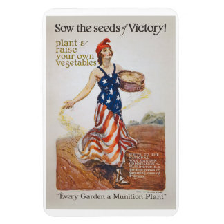 Victory Garden Liberty Sow Seeds WI Propaganda Magneet