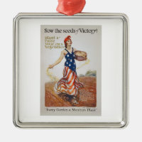 Victory Garden Liberty Sow Seeds WI Propaganda