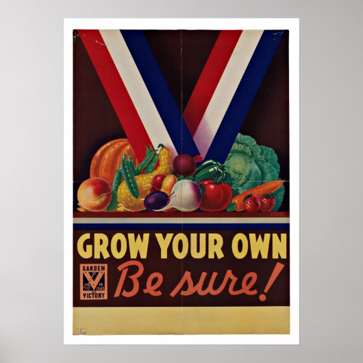 Victory Garden -  patriottisme Poster (Voorkant)