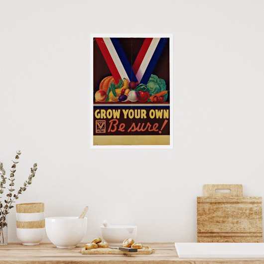 Victory Garden -  patriottisme Poster (Keuken)