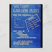 Victory Garden Plots, gratis voor werknemers Briefkaart (Voorkant)