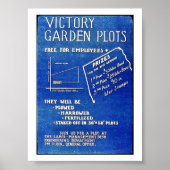 Victory Garden Plots, gratis voor werknemers Poster (Voorkant)