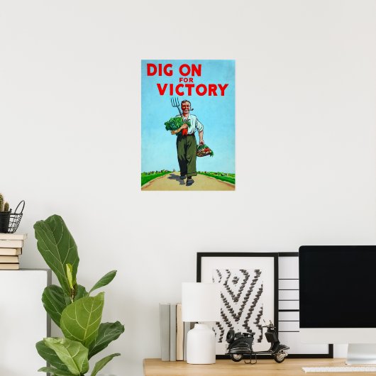 Victory Garden Poster (Thuiskantoor)