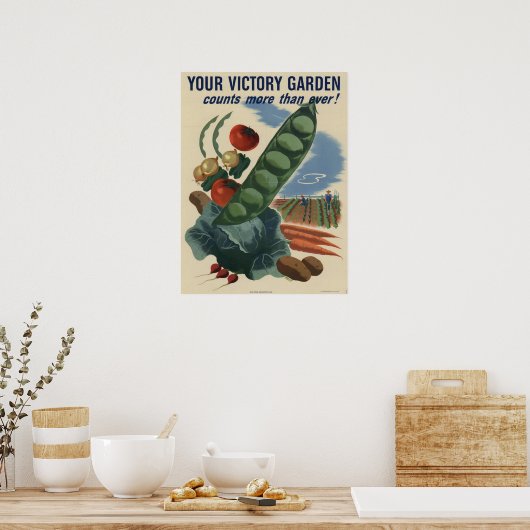 Victory Garden Poster (Keuken)