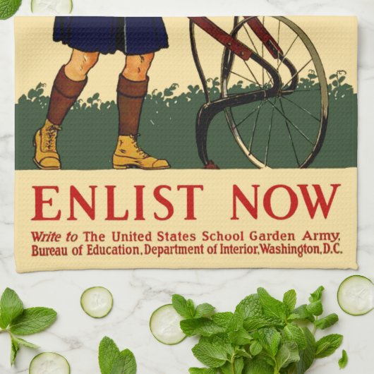 Victory Garden Theedoek (Gevouwen)