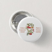 Victory Garden Tomaat Tote Ronde Button 3,2 Cm (Voorkant /achterkant)