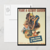 Victory Garden Wereldoorlog 2 Briefkaart (Voorkant / Achterkant)