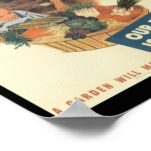 Victory Garden Wereldoorlog 2 Poster (Hoek)