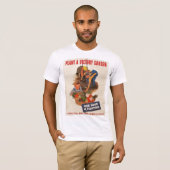 Victory Garden Wereldoorlog II T-shirt (Voorkant volledig)