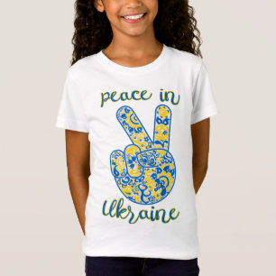 Victory gebaar en het laten van vrede in Oekraïne T-shirt