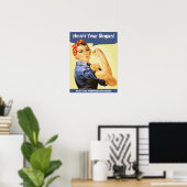 Victory Girl Rosie Riveter Custom Poster (Thuiskantoor)