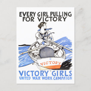 Victory Girls  Wartime Briefkaart