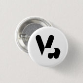 Victory Hand-symbool Ronde Button 3,2 Cm (Voorkant /achterkant)