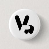 Victory Hand-symbool Ronde Button 3,2 Cm (Voorkant)