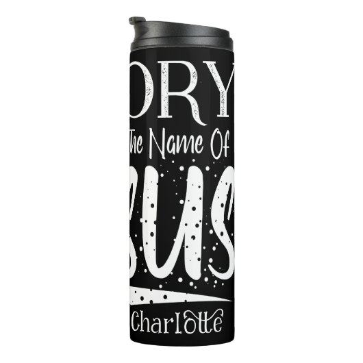  Victory In The Name Of Jesus Thermosbeker (Geroteerd rechts)