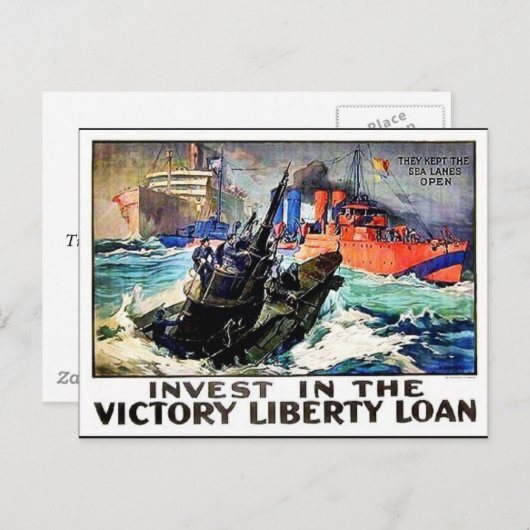 Victory Liberty Loan Briefkaart (Voorkant / Achterkant)