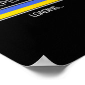 Victory Loading Ukrainian Flag Ukraine Symbol Poster (Hoek)