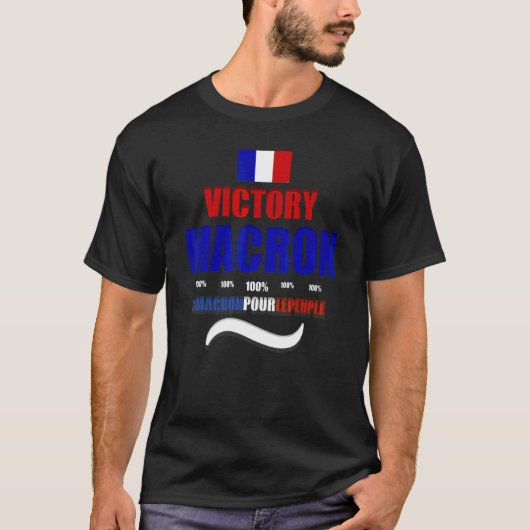 Victory Macron 2022france Macron Supporters Frankr T-shirt (Voorkant)