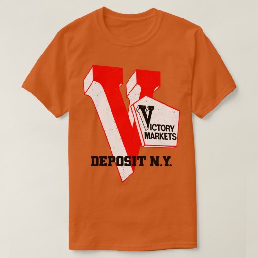 Victory Market Voormalig statiegeld NY Kruidenier  T-shirt (Design voorkant)