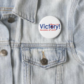 Victory Obama wint 2008 Ronde Button 5,7 Cm (In situ)