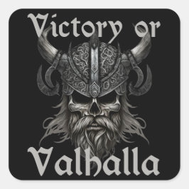 Victory of Valhalla Vierkante Sticker