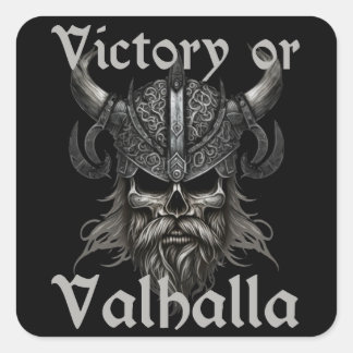 Victory of Valhalla Vierkante Sticker