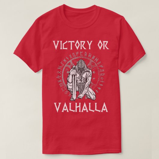 Victory of Valhalla Viking T-shirt (Design voorkant)