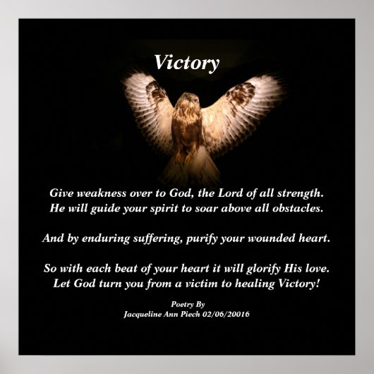 Victory Poetry Poster (Voorkant)