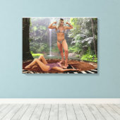 VICTORY POSE VAN TARZANA CANVAS AFDRUK (Insitu (Houten vloer))