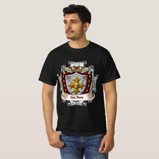 Victory Shield  Surname  t-shirt (Voorkant volledig)