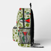 Victory Sign Hand Resistance Red Triangle Symbol Bedrukte Rugzak (Rechts)