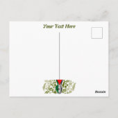 Victory Sign Hand Resistance Red Triangle Symbol Briefkaart (Achterkant)