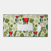 Victory Sign Hand Resistance Red Triangle Symbol Bureaumat (Keyboard & Muis)