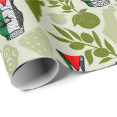 Victory Sign Hand Resistance Red Triangle Symbol Cadeaupapier (Rol Hoek)