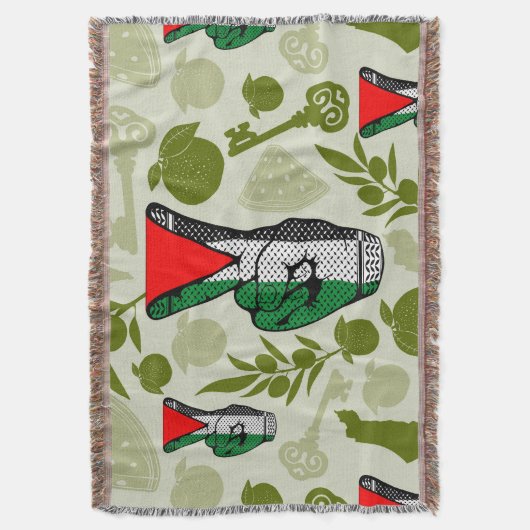 Victory Sign Hand Resistance Red Triangle Symbol Deken (Voorkant Verticaal)