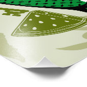 Victory Sign Hand Resistance Red Triangle Symbol Foto Afdruk (Hoek)