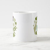 Victory Sign Hand Resistance Red Triangle Symbol Grote Koffiekop (Voorkant)