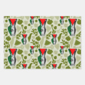 Victory Sign Hand Resistance Red Triangle Symbol Inpakpapier Vel (Voorkant)